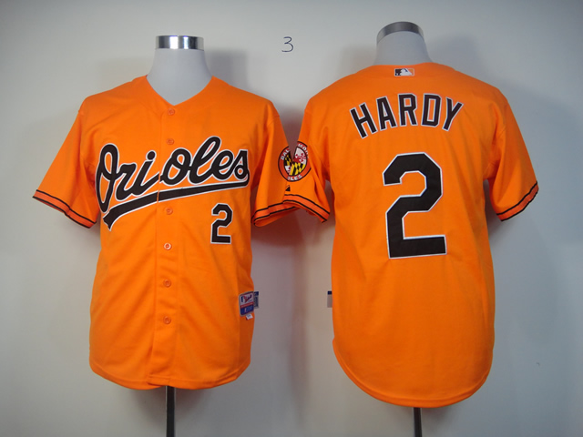 Men Baltimore Orioles #2 Hardy Orange MLB Jerseys
